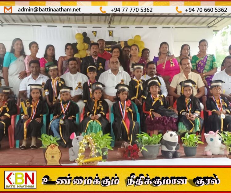 ஐயன்கேணி வின்னிங் ஸ்டார் பாலர் பாடசாலை மாணவர்களை கௌரவிக்கும் நிகழ்வு