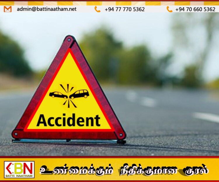 எரிபொருள் நிலையம் முன்பு முச்சக்கரவண்டி – லொறி மோதி விபத்து