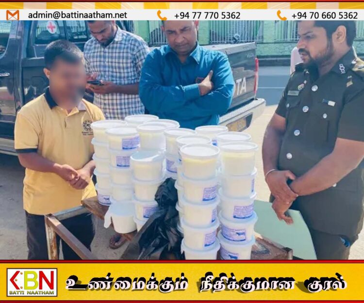 சாய்ந்தமருதில் தயிர் உற்பத்தி மற்றும் விற்பனை இடங்கள் சுற்றிவளைப்பு