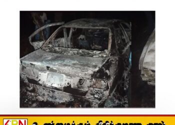 அக்குரேகொட துப்பாக்கிச்சூடு; சந்தேகநபர்கள் பயணித்த கார் எரிந்த நிலையில் மீட்பு