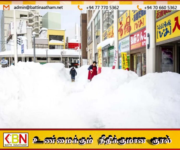 ஜப்பானில் வரலாறு காணாத வகையில் கடும் பனிப்பொழிவு; 35 பேர் பலி