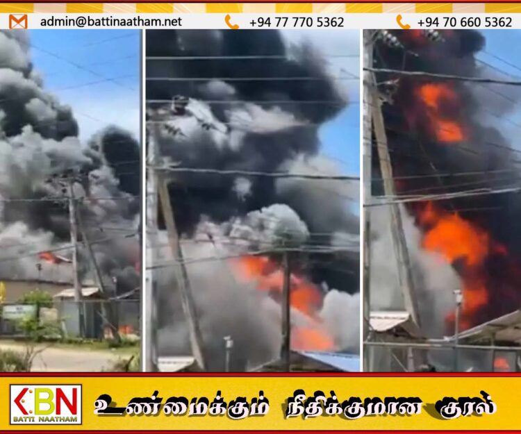 குருநாகலில் தலைக்கவச தொழிற்சாலையில் தீப் பரவல்