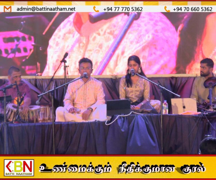 மட்டு கல்லடியில் தென்னிந்திய பிரபலங்கள் கலந்துகொண்ட சிவராத்திரி இசை நிகழ்வு
