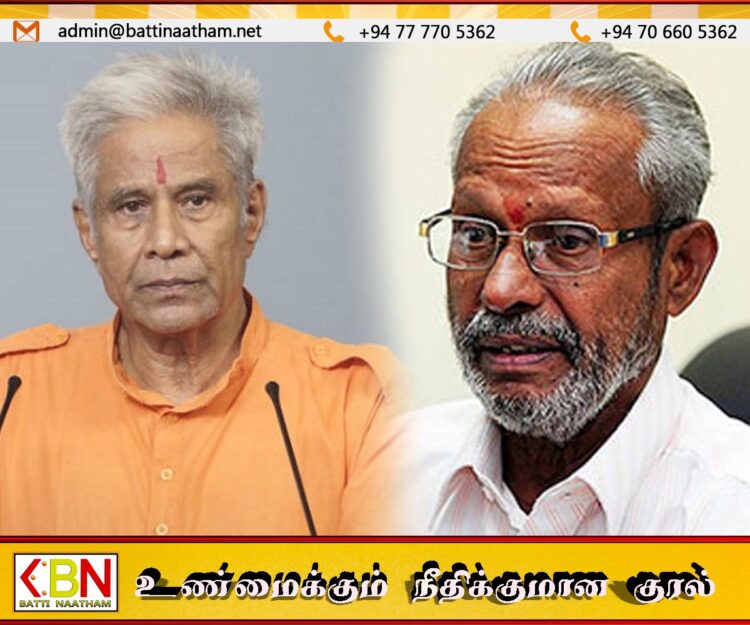 50 கோடி ரூபா மான நஷ்டம் கோரி மறவன்புலவு சச்சிதானந்தத்திற்கு சிவிகே நிபந்தனை கடிதம்