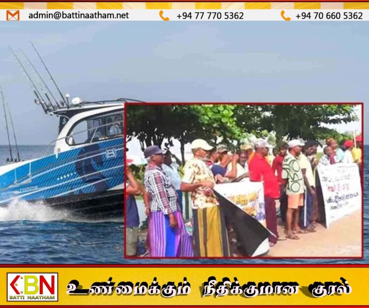 ஜனாதிபதி செயலகத்திற்கு முன்பாக மீனவர்களின் சத்தியாக்கிரகப் போராட்டம் ஐந்தாவது நாளாகவும் தொடர்கிறது