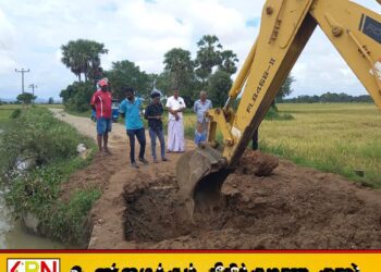 மட்டு நவகிரிகுளத்தின் வான் கதவுகள் 6 அடி திறப்பு; கிராமத்தின் ஒரே பாதை மீண்டும் தாளிறக்கம்