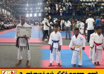 தேசிய கராத்தே போட்டியில் மட்டக்களப்பின் ஆருஷ்கர் வெள்ளிப்பதக்கம்
