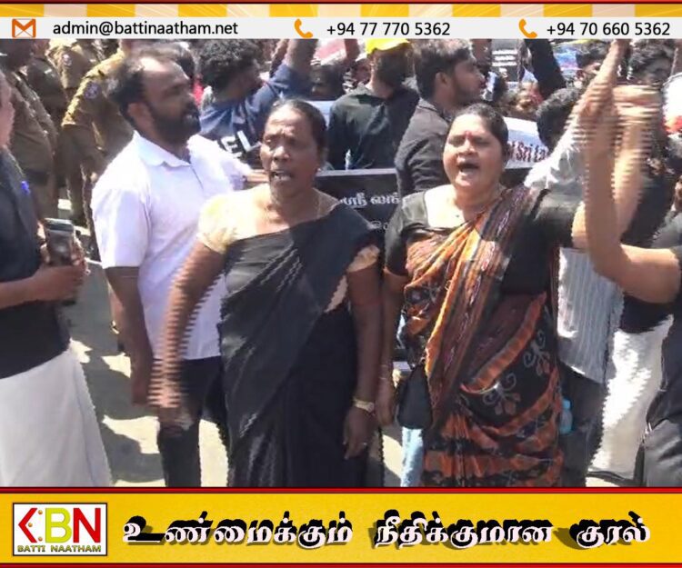 எந்த அரசியலும் இல்லாத அடக்குமுறை அனுர அரசில்!; சுதந்திர தின கரிநாள் போராட்டத்தை இடையில் தடுத்து நிறுத்திய பொலிசார்!
