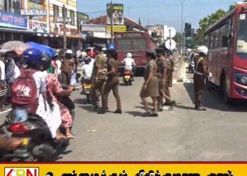 மட்டக்களப்பு கரிநாள் போராட்டத்தில் பொலிஸார்-பொதுமக்களிடையே முறுகல்