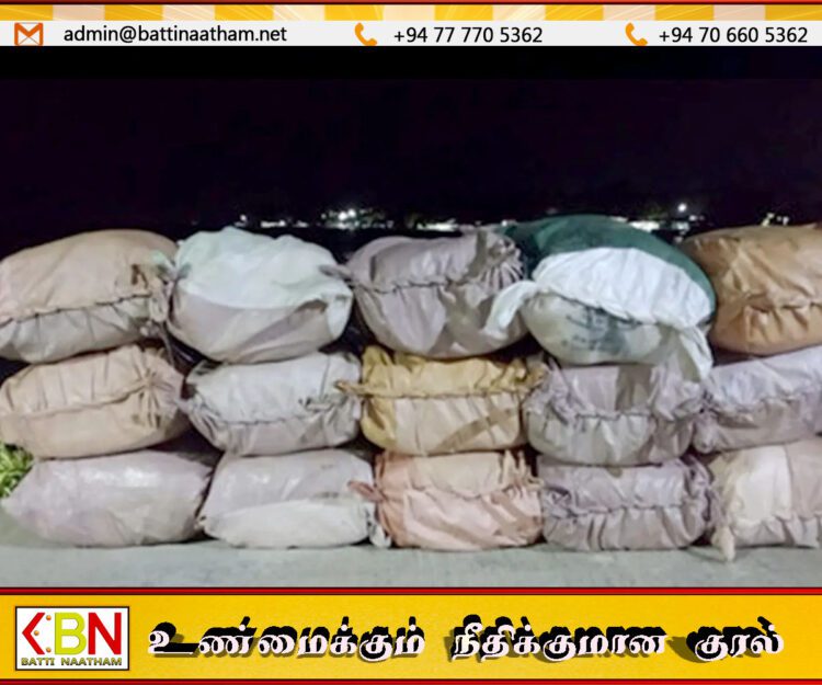 புத்தளத்திற்கு கொண்டு வரப்பட்ட 468 கிலோ பீடி இலைகள் பறிமுதல்!