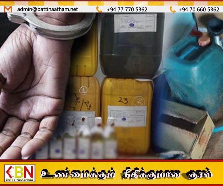 வீட்டில் சூட்சுமமான முறையில் எரிபொருள் சேமிப்பு; பெண் கைது