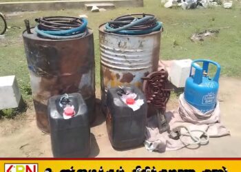 மண்முனை பாலத்திற்கு அருகில் உள்ள தீவில் கசிப்பு உற்பத்தி- இருவர் கைது