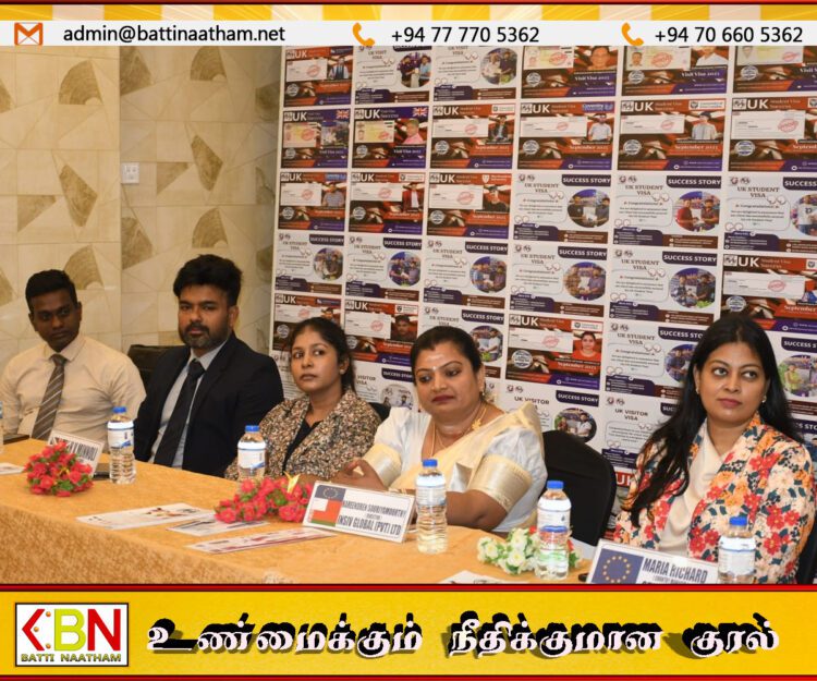 மட்டக்களப்பில் நடைபெற்ற வெளிநாடுகளில் உயர் கல்வி தொடர விரும்பும் மாணவர்களுக்கான Edu Expo 2026 கல்வி கண்காட்சி!