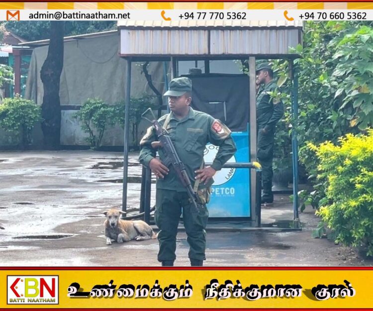 யாழில் உள்ள சில எரிபொருள் நிரப்பு நிலையங்களுக்கு இராணுவ மற்றும் கடற்படை பாதுகாப்பு