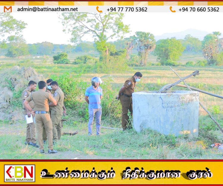நெல்லிக்காடு கொலை; கிணற்றிலிருந்து நீர் வெளியேற்றப்பட்டு சோதனை