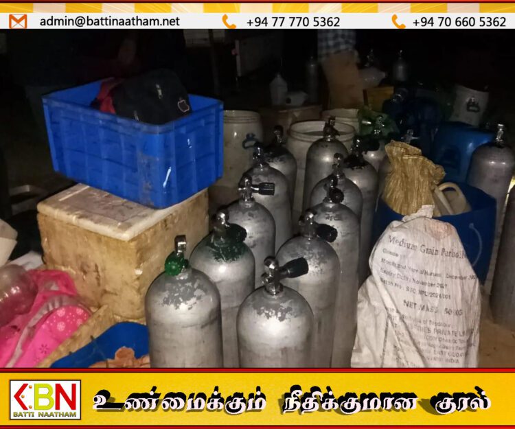 சட்டவிரோத மீன்பிடியில் ஈடுபட்ட நால்வர் கைது; மீன்பிடி உபகரணங்களும் பறிமுதல்