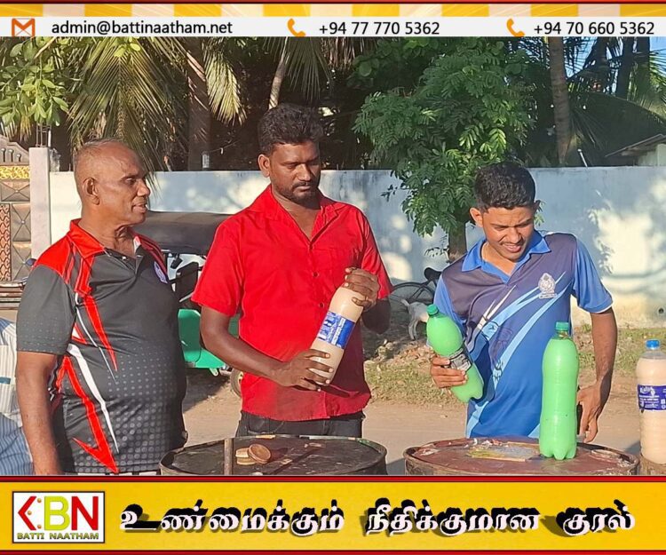காத்தான்குடி பொலிஸ் பிரிவில் கசிப்பு உற்பத்தி நிலையம் முற்றுகை சந்தேகநபர்கள் தப்பியோட்டம்