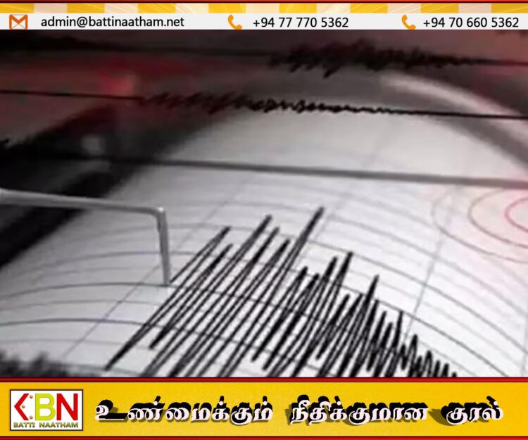 ஈரானில் நிலநடுக்கம் பதிவு