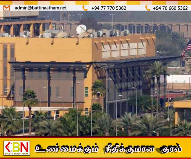 பாக்தாத் அமெரிக்க தூதரக வளாகத்தில் ஏவுகணைத் தாக்குதல்; ‘கிரீன் சோன்’ பகுதியில் பதற்றம்!