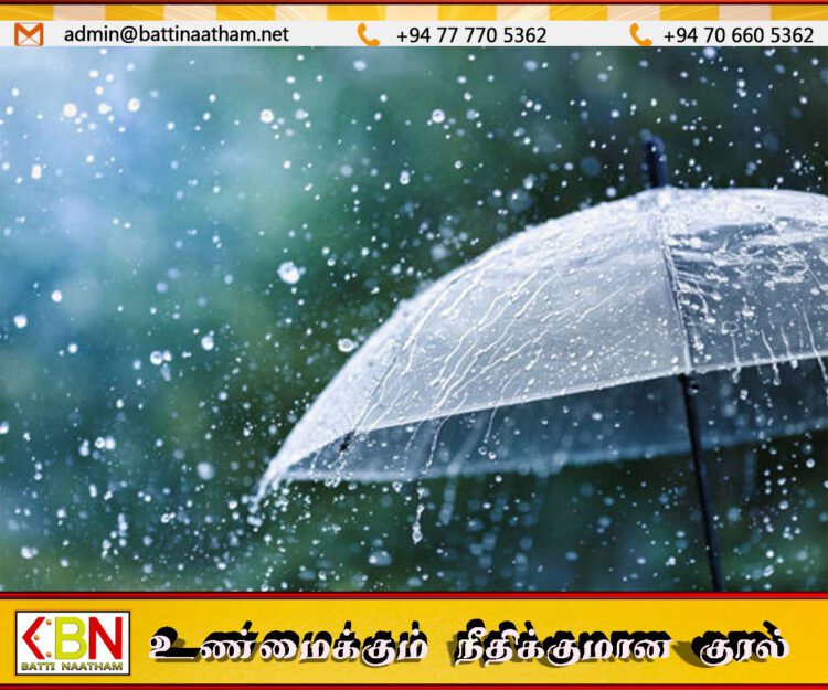 ஊவா மற்றும் சப்ரகமுவ உள்ளிட்ட சில பகுதிகளில் பிற்பகல் மழை