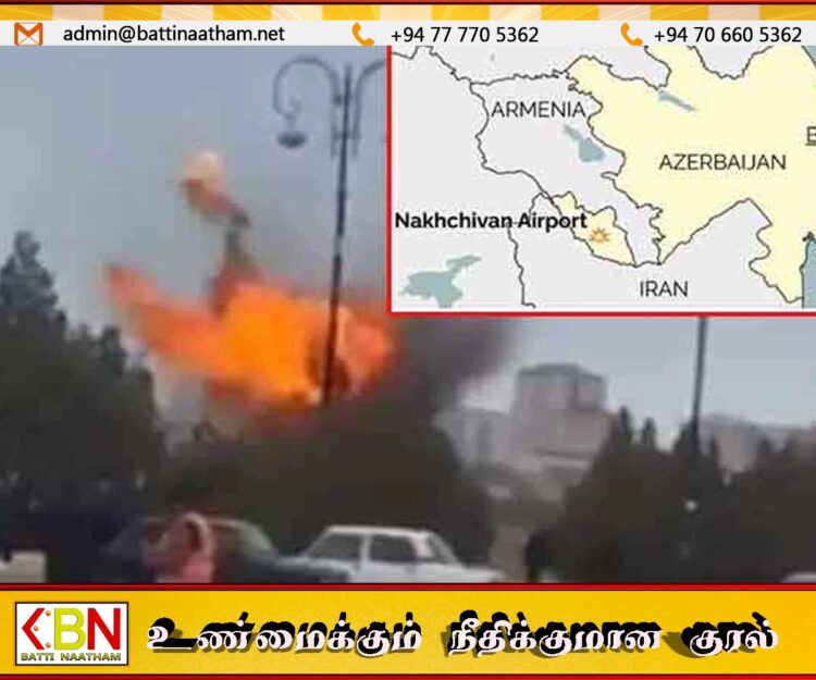 அஸர்பைஜானை குறிவைத்து ஈரான் ட்ரோன் தாக்குதல்