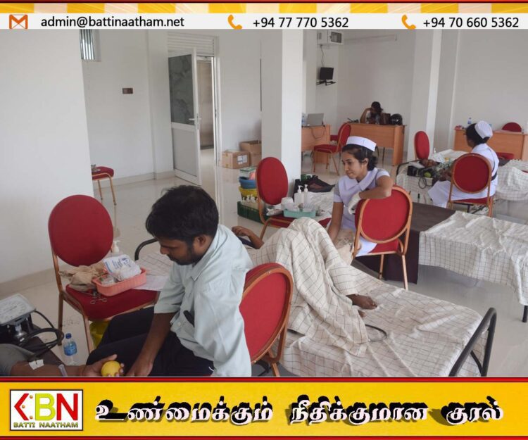 மட்டக்களப்பில் “Red Thread” திட்டத்தின் கீழ் இரத்த தான முகாம்