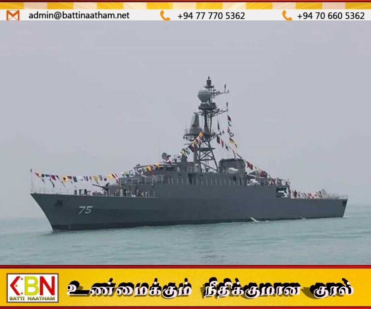 இலங்கையை அண்மித்த ஈரான் போர்க்கப்பலை தாக்கிய நீர்மூழ்கி கப்பல்