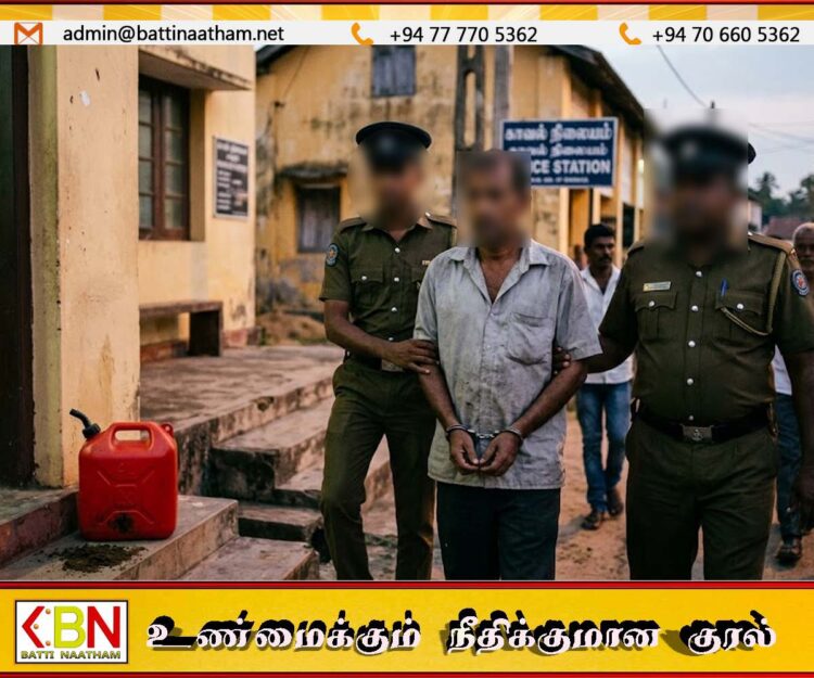 4 லிட்டர் பெட்ரோல் வைத்திருந்த நபருக்கு 21 நாட்கள் சிறைத்தண்டனை