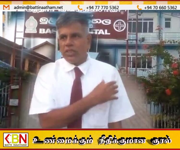 களுவாஞ்சிகுடி வைத்தியசாலைக்குள் உட்புக முயன்ற யானை; ஒருவர் காயம்