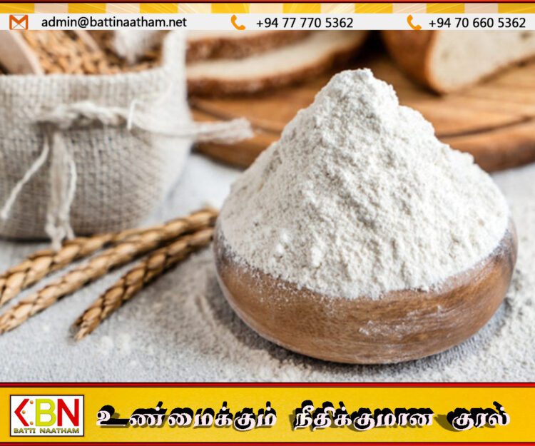 இன்று முதல் அமுலுக்கு வரும் வகையில் ஒரு கிலோ கோதுமை மாவின் விலை 5 ரூபாவினால் அதிகரிப்பு!