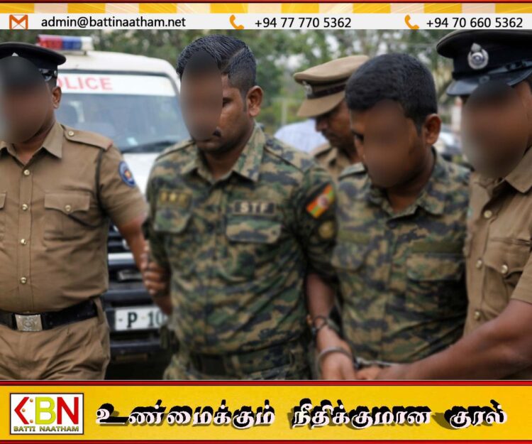 கரடியனாறு புதையல் தோண்டிய சம்பவத்தில் உதவியாக இருந்த குற்றச்சாட்டில் மகா ஓயா விசேட அதிரடிப்படை முகாம் பொறுப்பதிகாரி மற்றும் சாரதி கைது