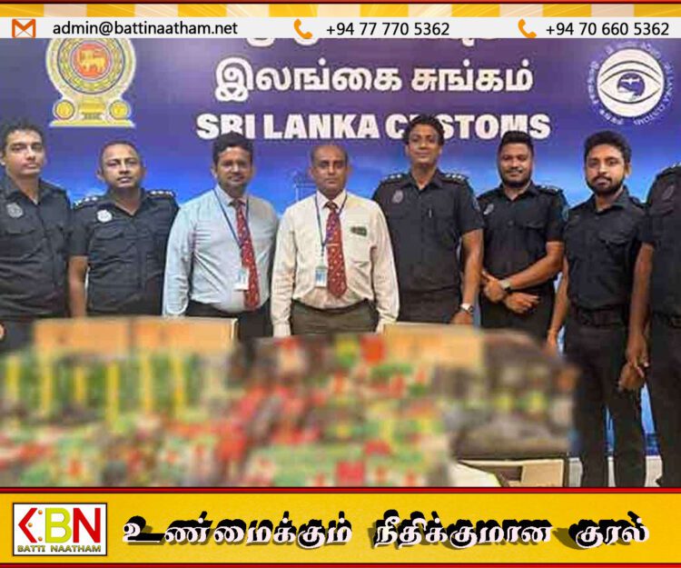 42 இலட்சம் ரூபாய் பெறுமதியான சீன சிகரெட்டுகள் பறிமுதல்!