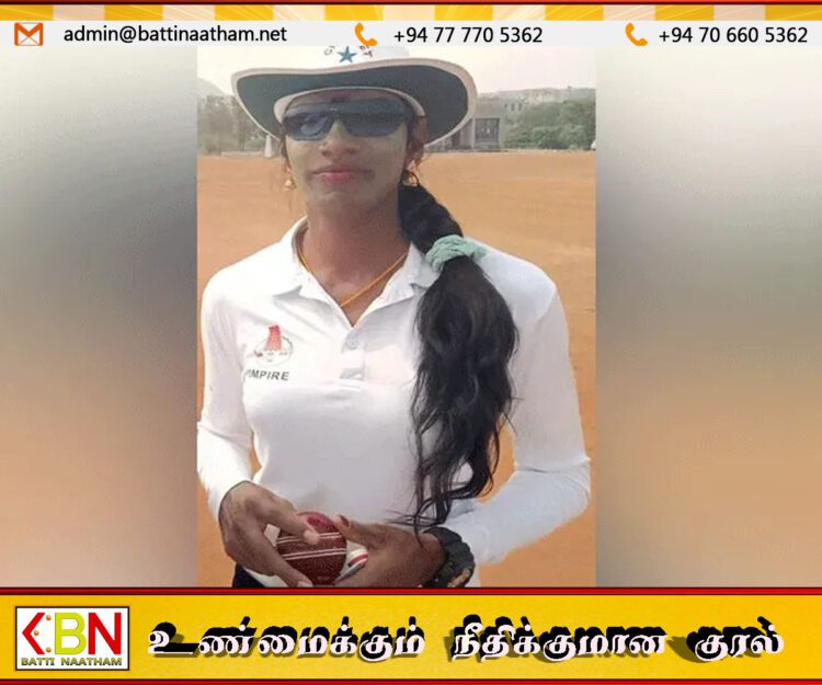 தமிழ்நாட்டின் முதல் திருநங்கை கிரிக்கெட் நடுவர்; புதிய வரலாறு படைத்த ரித்திகா ஸ்ரீ