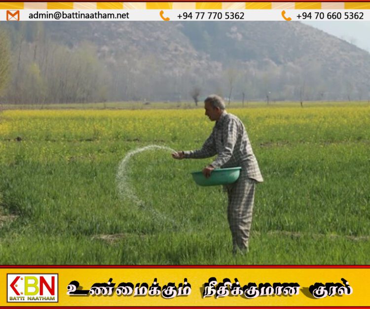 உரத் தட்டுப்பாடு இல்லை; பெரும் போக விவசாயிகளுக்கு மகிழ்ச்சித் தகவல்
