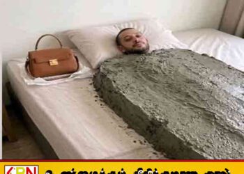 பண்டிகைக்கு அழைத்துச் செல்லாத கோபத்தில் கணவரைச் சிமென்ட் கொண்டு பூசிய மனைவி