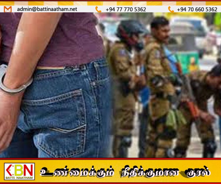 மட்டு ஏறாவூரில் ஐஸ் போதைப்பொருளுடன் பொலிஸ் புலனாய்வு கொஸ்தாப்பர் ஒருவர் உட்பட இருவர் கைது