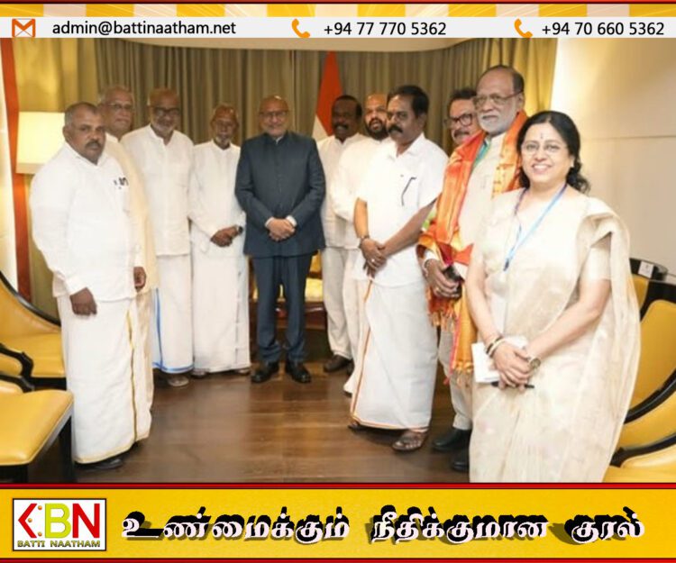 இலங்கை தமிழ் அரசியல் தலைவர்களுடன் இந்திய துணை ஜனாதிபதி சந்திப்பு!