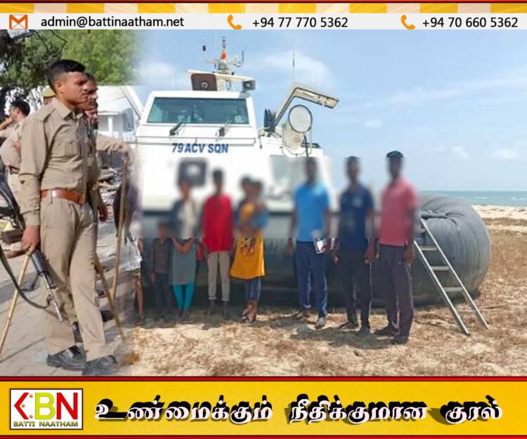 இலங்கைக்கு தப்பிச் செல்ல முயன்ற அகதிகள் உட்பட ஆறுபேர் இந்தியாவில் கைது