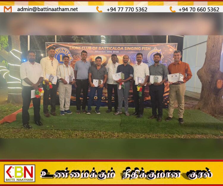 பாடுமீன் லயன்ஸ் கழகத்தின் விருது வழங்கும் நிகழ்வு; ஊடகவியலாளர்கள் கெளரவிப்பு!