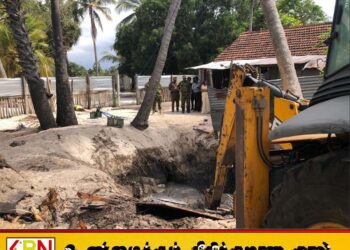 மட்டக்களப்பில் சிறுவனை பலிகொடுத்து புதையல் தோண்ட முற்பட்ட இடத்தில் புலிகளின் ஆயுதத்தை தேடி அகழ்வுப்பணி