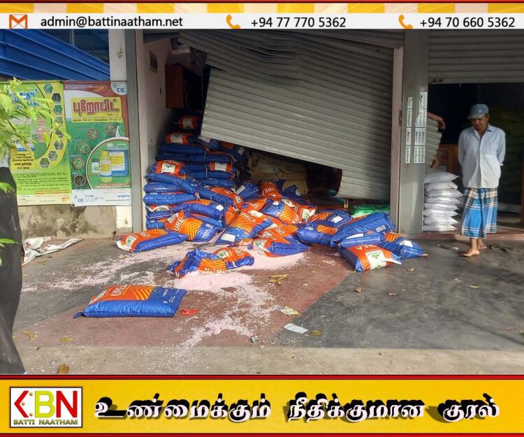 செங்கலடி நகருக்குள் யானை ஊடுருவி கடைகள் சேதம்; மக்கள் பெரும் அச்சத்தில்