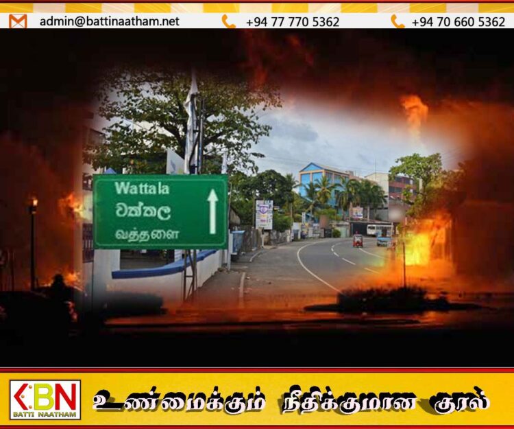 வத்தளை மெழுகு துணி தொழிற்சாலையில் தீப்பரவல்