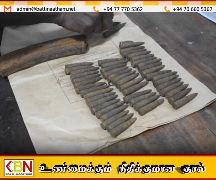 கந்தளாயில் துப்பாக்கி தோட்டாக்கள் மீட்பு