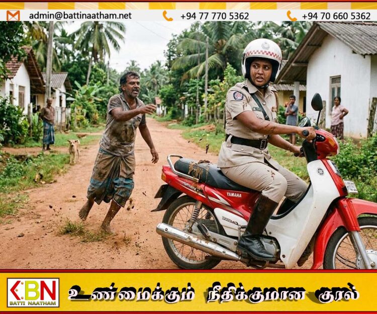 திருக்கோவிலில் பெண் பொலிஸ் அதிகாரி மீது கத்தியால் தாக்கிய மதுபோதை இளைஞன்