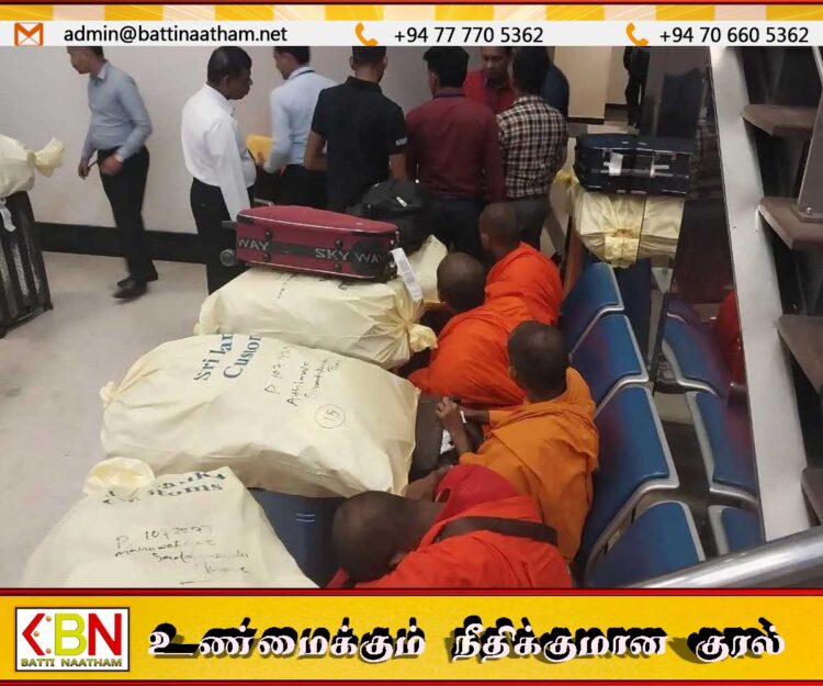 வரலாற்றில் முதல்முறை; பண்டாரநாயக்க விமான நிலையத்தில் 22 பௌத்த பிக்குகள் போதைப்பொருளுடன் கைது