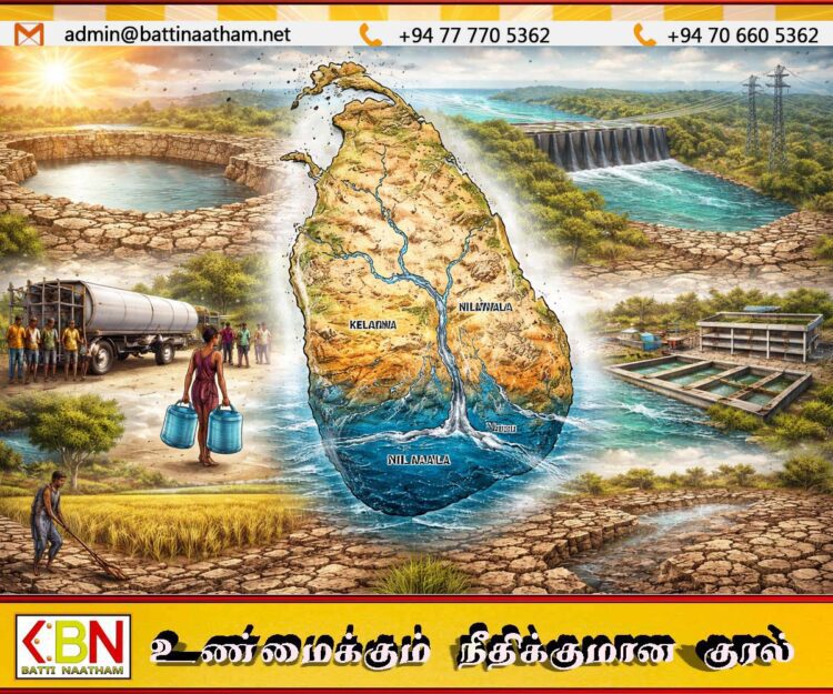 வறட்சியால் ஆறுகளில் நீர்மட்டம் குறைவு; ஆற்றுக்குள் ஊடுருவும் கடல் நீர்