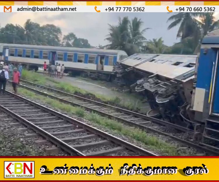 வனவாஸல – ஹூணுபிட்டிய இடையே ரயில் தடம் புரண்டு விபத்து; 12 பேர் காயம்