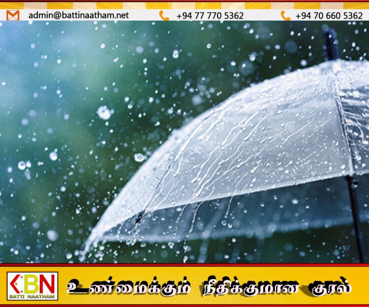 இன்று 100 மி.மீ பலத்த மழைக்கு வாய்ப்பு!
