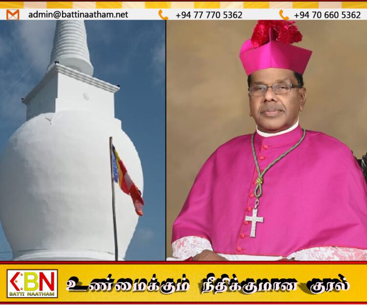 தையிட்டி சட்டவிரோத விகாரை பகுதிக்கு யாழ் ஆயர் திடீர் விஜயம்!