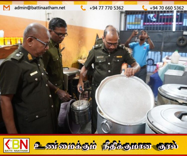 ஆலையடிவேம்பில் அதிரடி சோதனை; தரமற்ற உணவுகள் அழிப்பு, 2 உணவகங்களுக்கு சட்ட நடவடிக்கை!